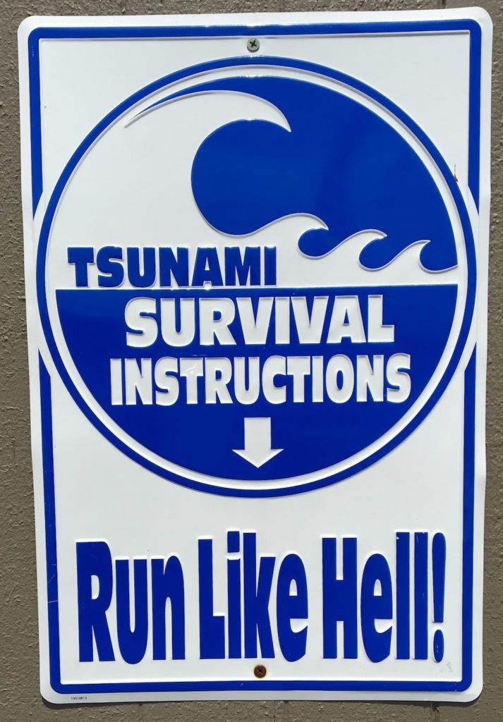 Tsunami warning Eureka